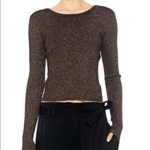 A.L.C. Black crossback sweater